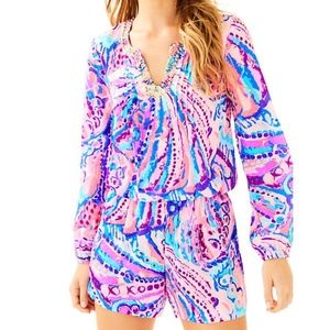 Lilly Pulitzer Colby Romper Size Large